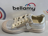 Chaussures basses Bellamy Indy fantaisie or blanc