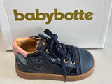 Bottines Babybotte Fougère 9020B002 Marine vernis feuille