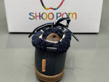 Bottines Shoo pom Bouba zip wool nappa navy