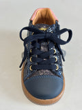 Bottines Babybotte Fougère 9020B002 Marine vernis feuille