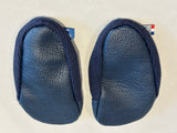 Chaussons les pas petits Jersey bleu