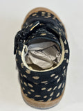 Bottines Naturino cocoon zip nubuck noir taches or
