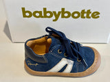 Bottines Babybotte Argo sport 9012B086 marine velours blanc