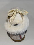 Bottines Shoo pom Bouba zip hair beige
