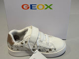 Chaussures basses Geox scratch eclyper blanc cœurs paillettes