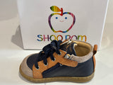 Bottines Shoo pom Bouba bi zip marine Camel taupe