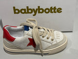 Chaussures basses Babybotte Kolt blanc étoile rouge