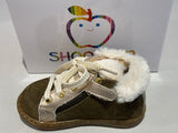 Bottines Bouba zip hair kaki or