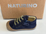Bottines Naturino cocoon zip Marine vert velours