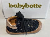 Bottines Babybotte Argo zip 9010B001 noir cuivre pois