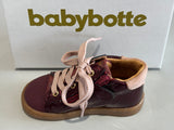 Bottines Babybotte Fougère 9020B052 Bordeaux vernis feuille