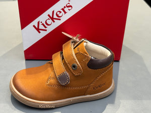 Bottines kickers tackeasy camel marron