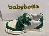 Chaussures basses Babybotte Ales scratch vert
