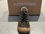 Bottines naturino cocoon Suede Pr pony black platinium