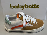 Chaussures basses Babybotte Korner 8647B026 blanc cassé Camel orange