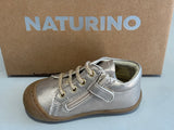 Bottines Naturino cocoon zip met pebbled bronze cipria