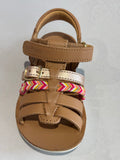 Sandalettes Shoo pom Goa spart nat light Camel Copper