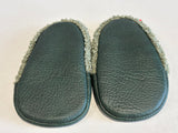 Chaussons les pas petits bouclettes polaire vert