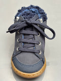 Bottines Shoo pom Bouba zip wool navy