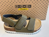 Sandalettes Bonton mémo fast kaki