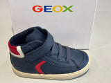 Bottines Geox B Gisli marine blanc rouge