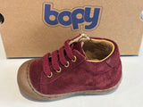 Bottines Bopy Jefloc bordeaux brillant