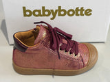 Bottines Babybotte Aurevoir 9123B056 bordeaux confettis
