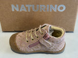 Bottines Naturino cocoon zip nubuck rose faon or