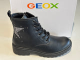 Bottines Geox Casey noir étoile paillettes