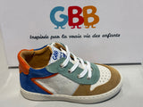 Chaussures basses GBB Osman 27467AN251 blanc cognac bleu