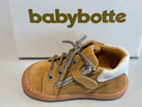 Bottines Babybotte Argo zip camel 8006B045 blanc cassé