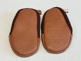 Chaussons les pas petits polaires marron