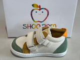 Bottines Shoo pom Bouba box easy craie Camel vert orange
