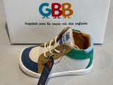 Bottines GBB Falmard 27336AN651 blanc cognac vert bleu
