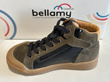 Bottines Bellamy Ilano 540 002 34 kaki nubuck noir