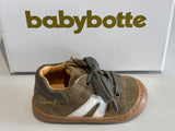 Bottines Babybotte Argo sport 9012B065 kaki blanc cassé