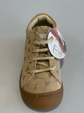 Bottines Naturino cocoon platinum fleurs cœurs or