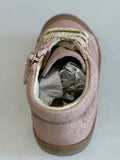 Bottines Naturino cocoon zip paillettes rose or