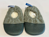Chaussons les pas petits bouclettes polaire vert