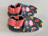 Chaussons Tichoups Fanny les fleurs Marine