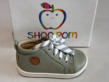 Bottines Shoo pom Bouba zip lace kaki