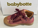 Bottines Babybotte Aurevoir 9123B056 bordeaux confettis