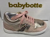 Chaussures basses Babybotte Amsterdam 8194B024 ivoire leo rose