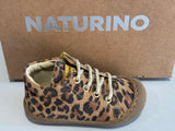 Bottines Naturino cocoon zip brown léopard