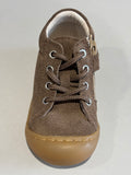 Bottines Bellamy Zipi zip velours marron