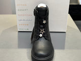 Bottines Geox J9420G j casey black DK silver