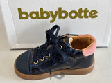 Bottines Babybotte Fougère 9020B002 Marine vernis feuille