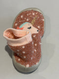 Chaussons Collegien licorne rose