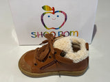 Bottines Shoo pom Bouba zip wool Camel