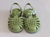 Sandalettes Méduse olive